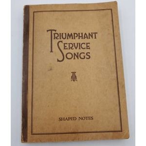 Triumphant Service Songs Round Notes 1934 Rodeheaver Company Hymns Christian